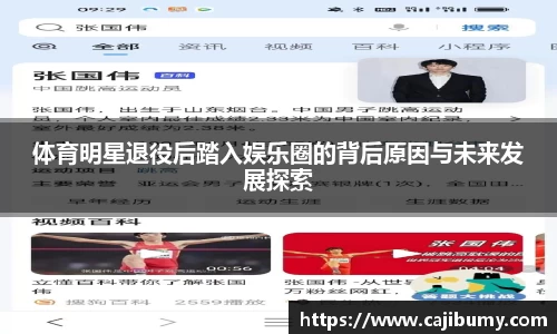 体育明星退役后踏入娱乐圈的背后原因与未来发展探索