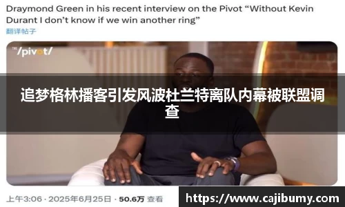 追梦格林播客引发风波杜兰特离队内幕被联盟调查