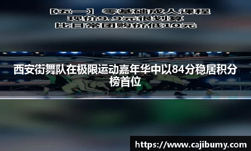 西安街舞队在极限运动嘉年华中以84分稳居积分榜首位